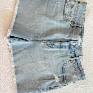 Loft light blue women’s cut off Denim Shorts 10/30 NWT